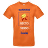 tee shirt orange à personnaliser avec mes photos