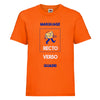 t-hirt enfant orange à personnaliser 2 faces quadri