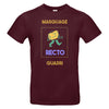 t-shirt bordeaux à personnaliser impression quadri face