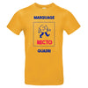 tee-shirt jaune à personnaliser impression quadri face