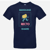 t-shirt marine personnalisé impression quadri face