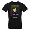 t-shirt noir personnalisé impression quadri face