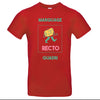 t-shirt rouge à personnaliser impression quadri face