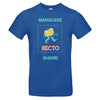 t-shirt personnalisé bleu roy impression quadri face