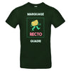 t-shirt vert sapin à personnaliser impression quadri face