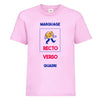 t-hirt enfant rose à personnaliser 2 faces quadri