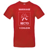 t-shirt rouge personnalisé
