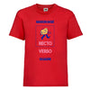 t-hirt enfant rouge à personnaliser 2 faces quadri