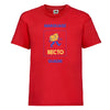 t-shirt enfant rouge à customiser en quadri 