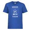 t-shirt enfant bleu roy à personnaliser en 1 couleur
