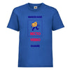 t-hirt enfant royal à personnaliser 2 faces quadri