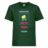 t-hirt enfant vert foncé à personnaliser 2 faces quadri