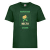 t-shirt enfant vert bouteille à customiser en quadri 