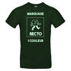 t-shirt vert sapin personnalisé