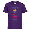 t-hirt enfant prune à personnaliser 2 faces quadri