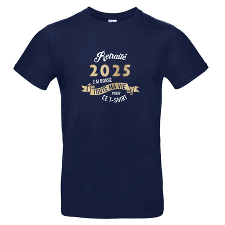 t-shirt retraité année 2025