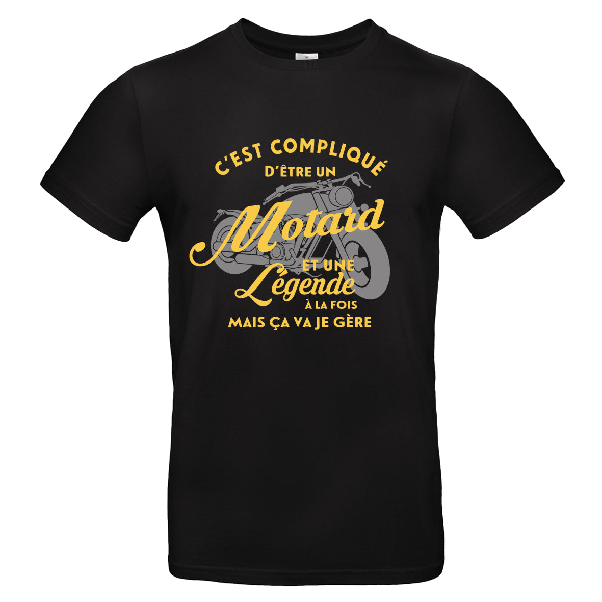 t-shirt c'est compliqué d'être un motard