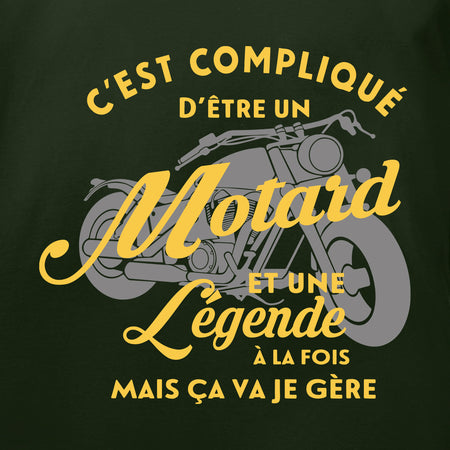c'est compliqué d'être un motard et une légende