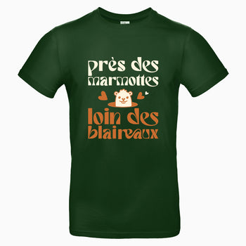 t-shirt près des marmottes