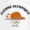 tee-shirt flemme olympique paresseux