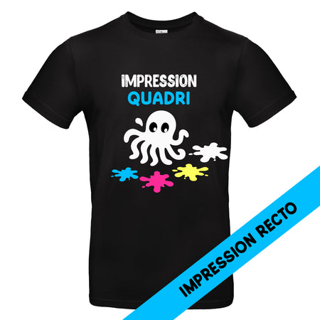 T-shirt homme ou mixte EN SÉRIE - IMPRESSION QUADRI 1 FACE