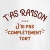 tee-shirt j'ai pas complètement tort