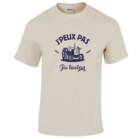 T-shirt je peux pas j'ai tracteur
