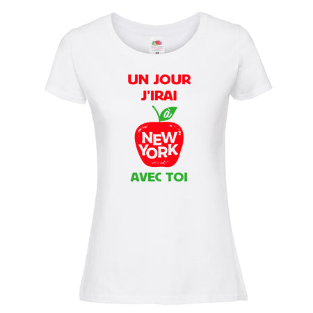 t-shirt femme j'irai à New york