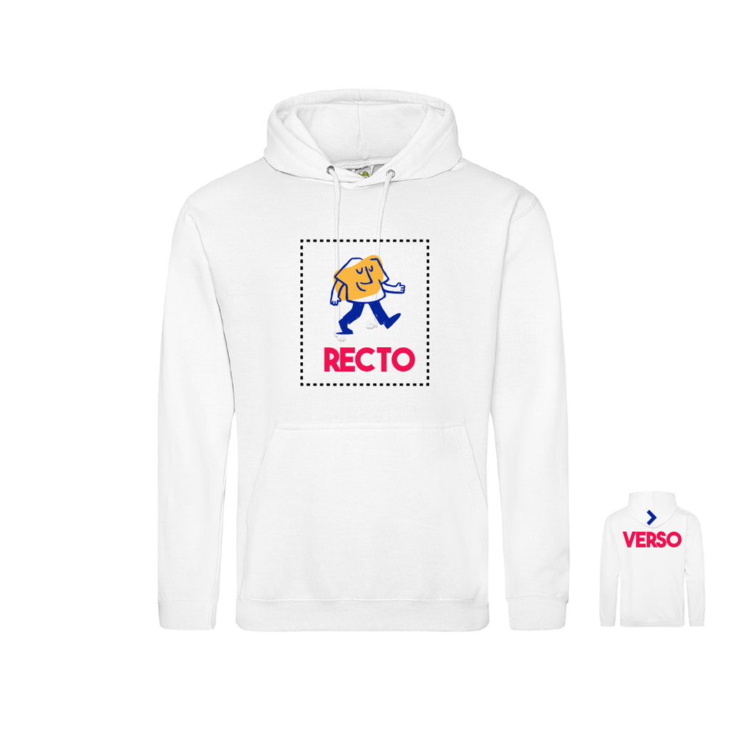 sweat-capuche blanc personnalisable en ligne