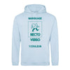 Hoodie bleu ciel à personnaliser avec mes documents