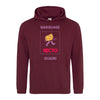 sweat capuche bordeaux à personnaliser en ligne avec photos ou texte