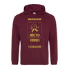 Hoodie bordeaux à personnaliser avec mes documents