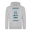 Hoodie gris chiné à personnaliser avec mes documents