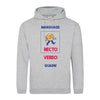 sweat-capuche gris chiné personnalisable en ligne