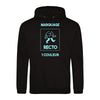 sweat capuche noir à personnaliser avec textes et images