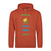 sweat-capuche orange personnalisable en ligne