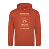 sweat-capuche orange à personnaliser avec textes et images
