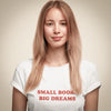 tee-shirt blanc small boobs