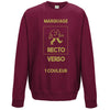 sweat classique bordeaux personnalisable