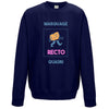sweat-shirt marine personnalisable avec photos ou textes