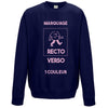sweat classique marine personnalisable