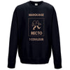 sweat noir avec impression personnalisée