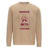 sweat beige avec impression personnalisée