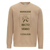 sweat classique beige personnalisable