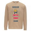 sweat beige à personnaliser en ligne