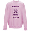 sweat rose avec impression personnalisée