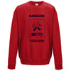 sweat rouge avec impression personnalisée