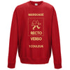 sweat classique rouge personnalisable
