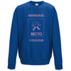 sweat bleu roy avec impression personnalisée