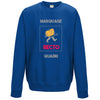 sweat-shirt bleu royal personnalisable avec photos ou textes